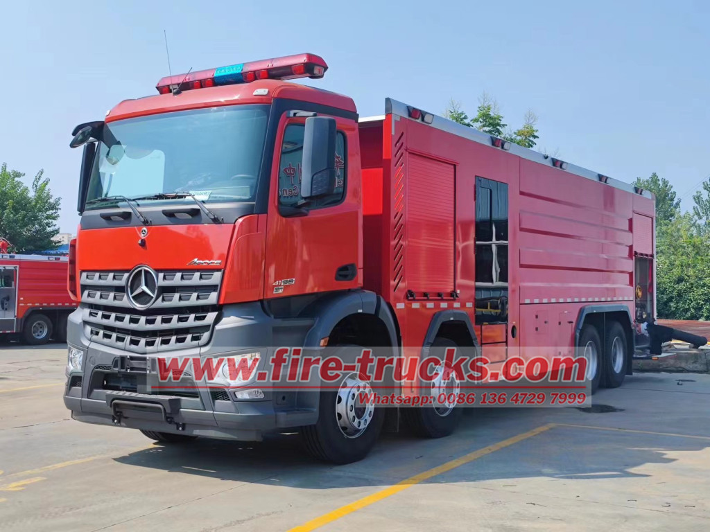 Saudi Arabia Benz Actros 580hp heavy foam fire truck