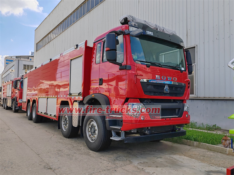 HOWO 8×4 foam tender fire truck