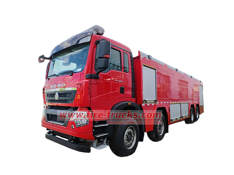 HOWO 8×4 fire tanker truck