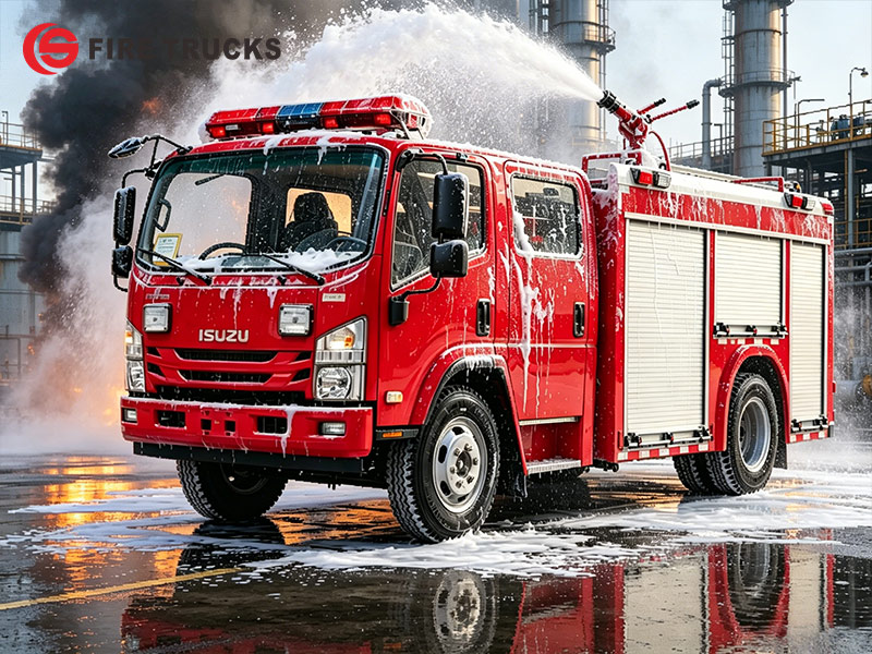 ISUZU 4x2 Industrial Foam Fire Fighting Vehicle